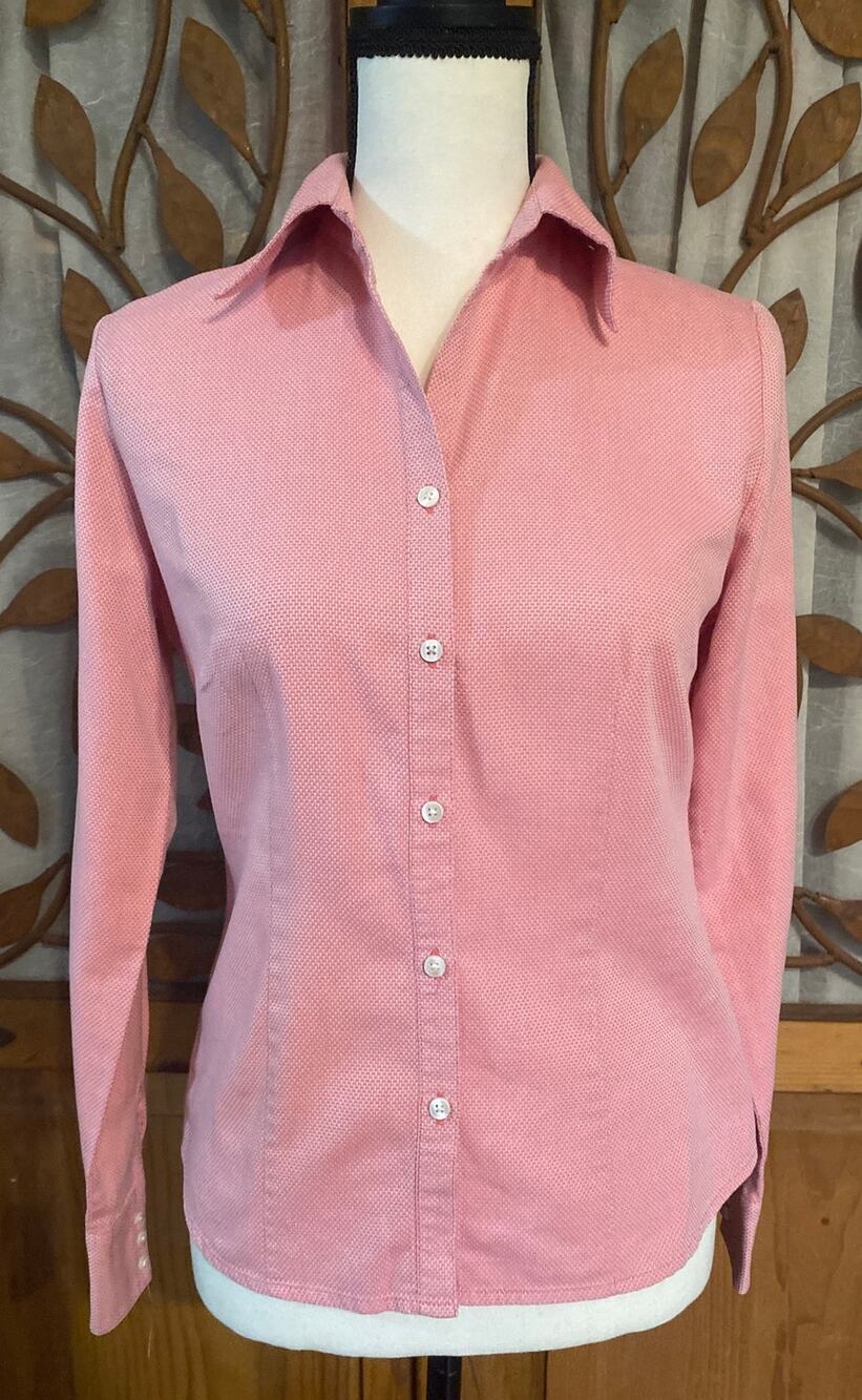 The Loft, Pink Woven Blouse, size 4